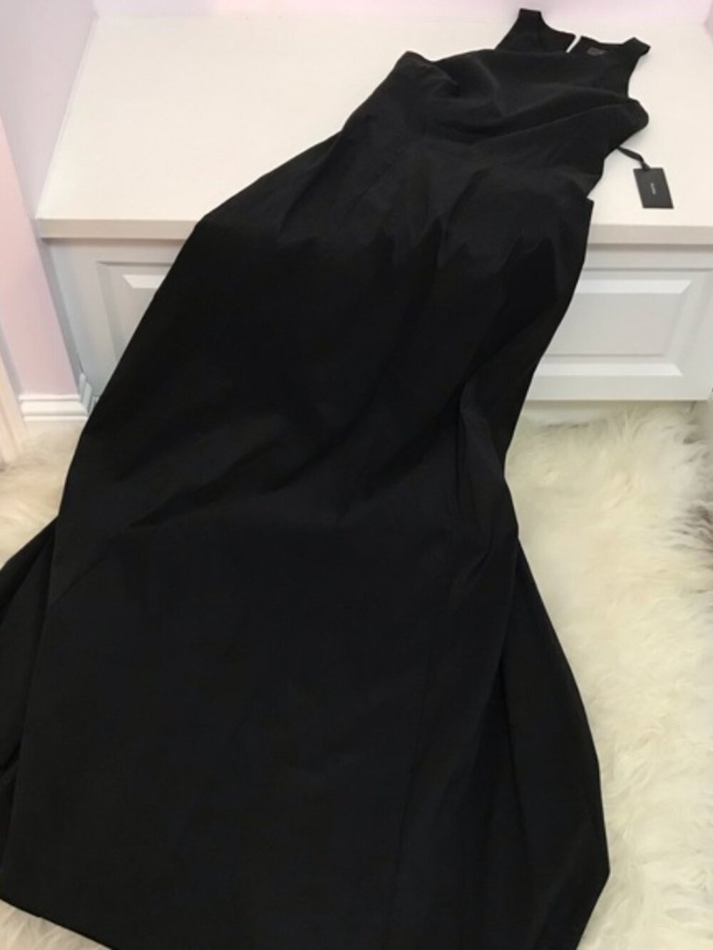 Vera Wang Cotton Blend Gown 0691 - Picture 4 of 8